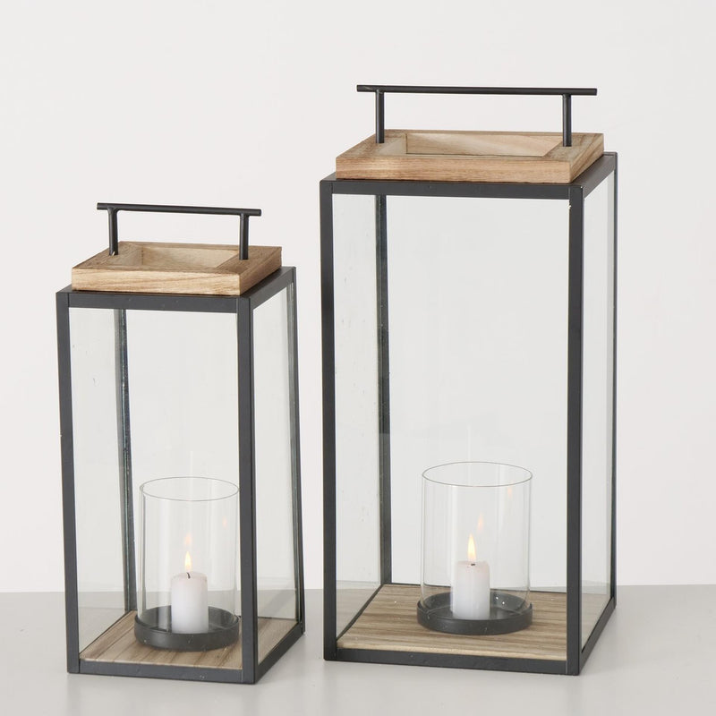 Load image into Gallery viewer, Boltze home lantaarn set a 2 st. h35 en h45cm
