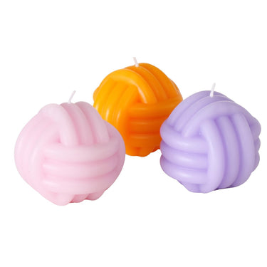 Boltze home kaars knot knoopvorm h8cm dia 8,5cm