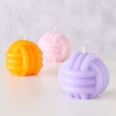 Boltze home kaars knot knoopvorm h8cm dia 8,5cm