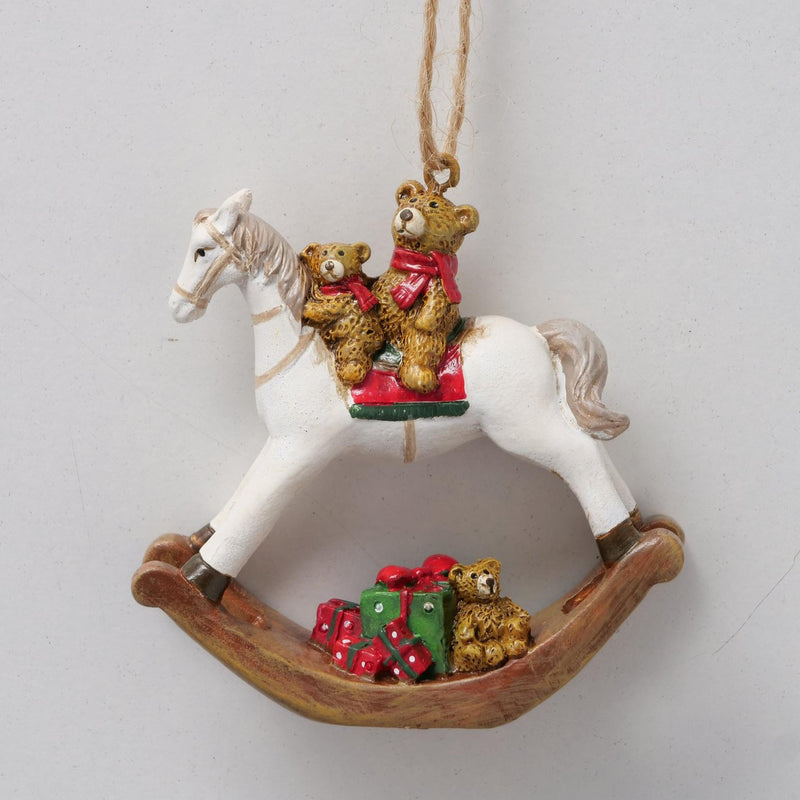 Load image into Gallery viewer, Boltze home kersthanger hobbelpaard h7cm
