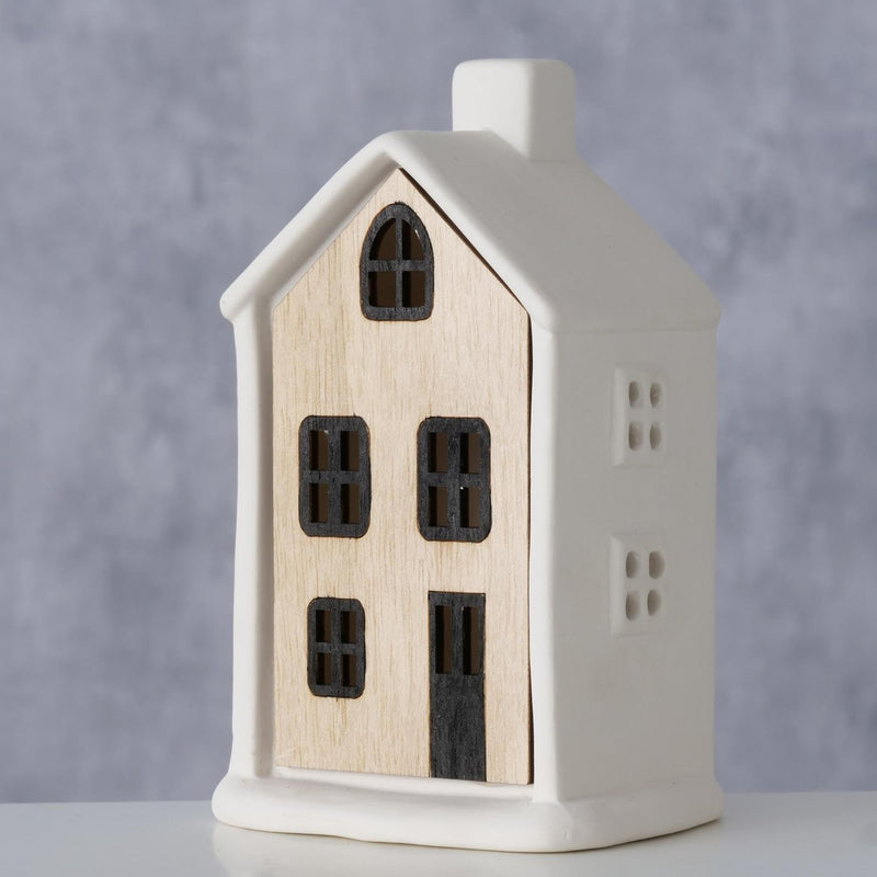 Load image into Gallery viewer, Boltze home huisje homewood porselein led h13cm
