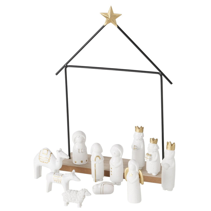 Load image into Gallery viewer, Boltze home kerststal 12-delig 22x6x32cm
