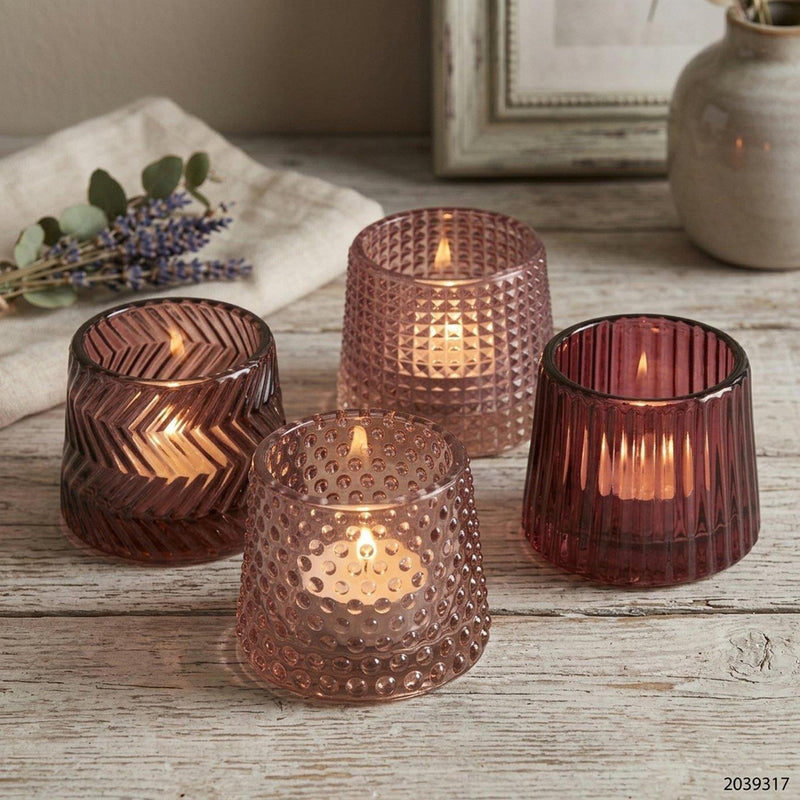 Load image into Gallery viewer, Boltze home theelichthouder sabena roze h7cm

