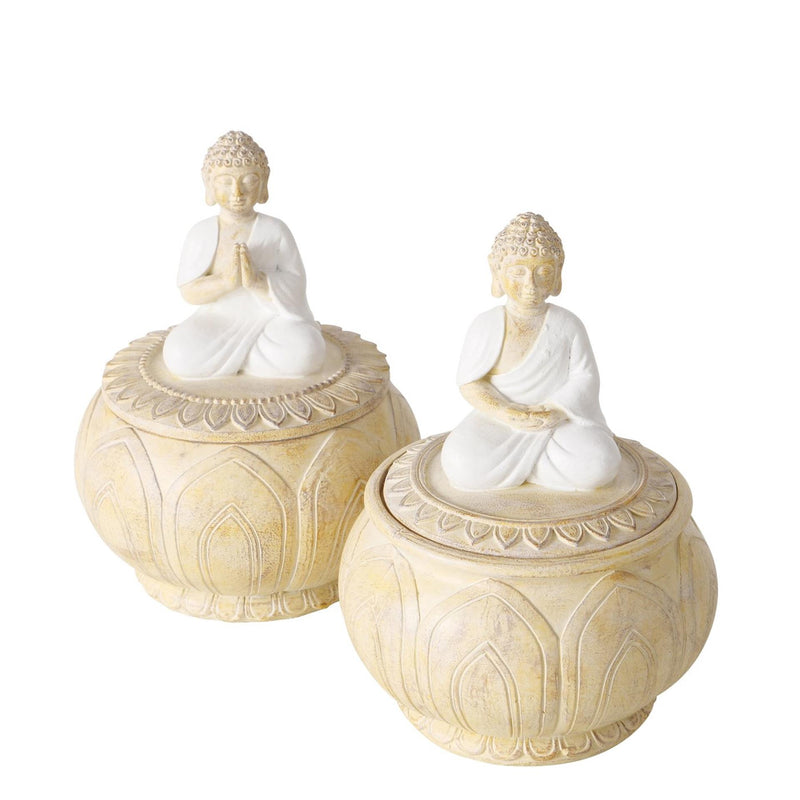 Load image into Gallery viewer, Boltze home voorraadpot boeddah h14 2 assorti
