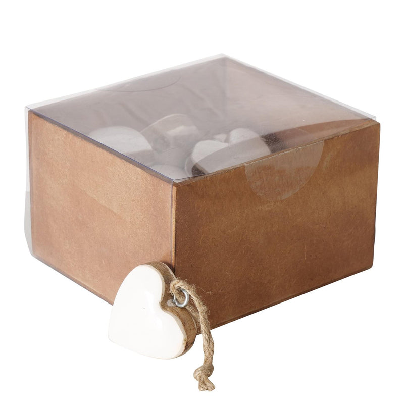 Load image into Gallery viewer, Boltze home hanger hart inami hout 5x5cm 16 stuks
