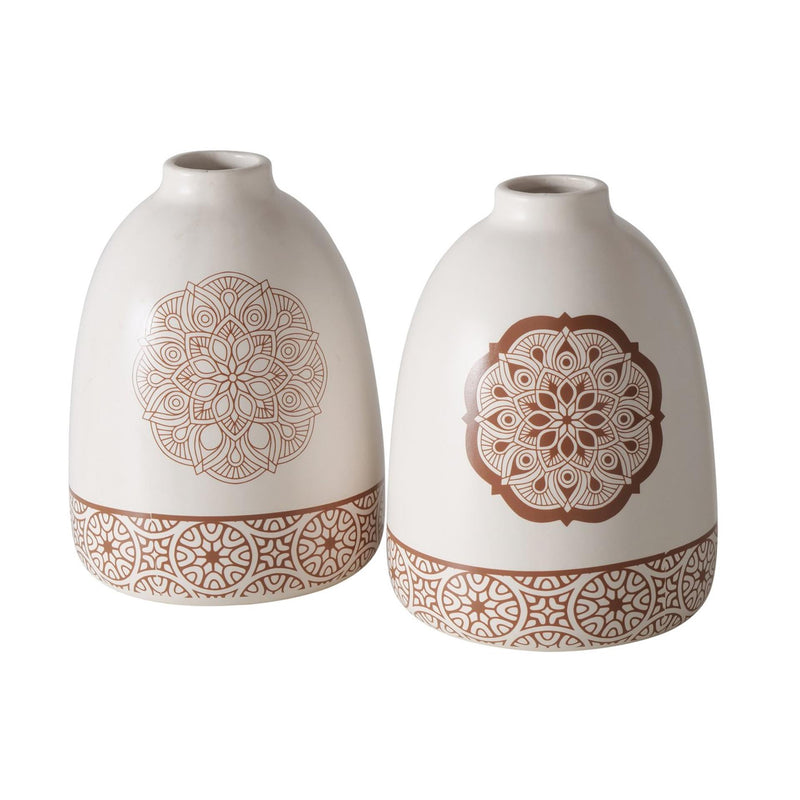 Load image into Gallery viewer, Boltze home vaas aardewerk h16cm chakra
