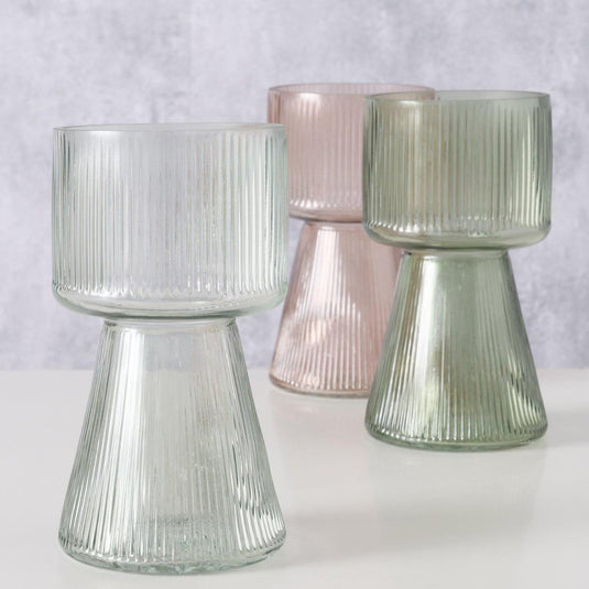 Boltze home vaas imano glas ã˜10xh18cm
