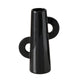 Boltze home vaas keramiek zwart h26cm