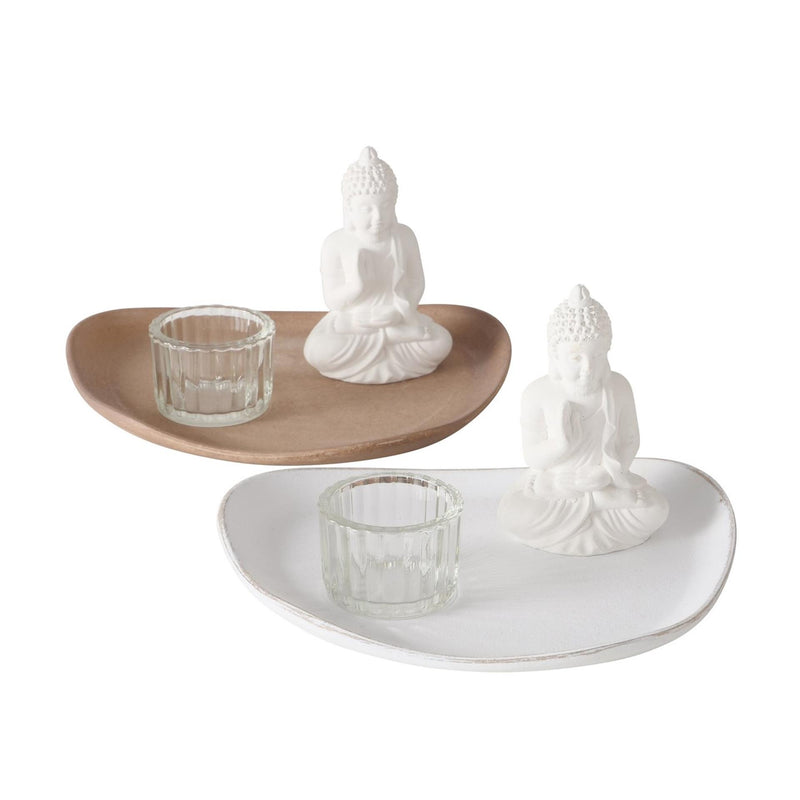 Load image into Gallery viewer, Boltze home dienblad met decoratie 2 assorti
