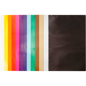Creotime glanspapier unikleurig, vel 24x32 cm, 80 gr, 50 vellen, diverse kleuren