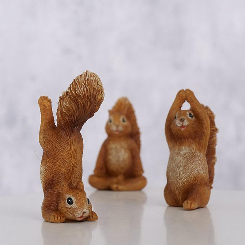 Load image into Gallery viewer, Boltze home beeld uoga eekhoorn albert h7cm polyresin bruin

