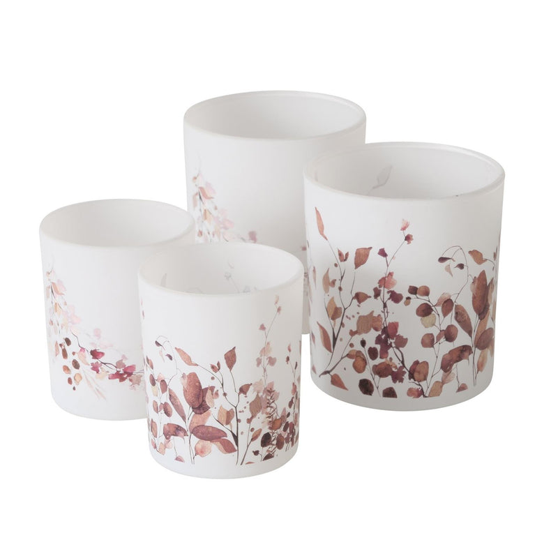 Load image into Gallery viewer, Boltze home theelichthouder glas met blad set a 2
