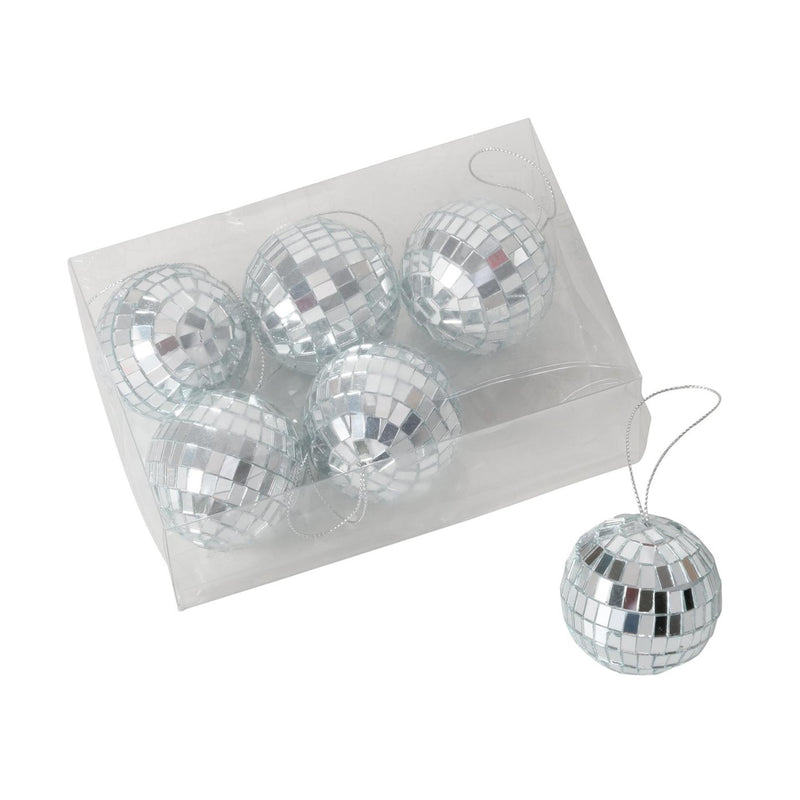 Load image into Gallery viewer, Boltze home kerstbal disco glas 5x5cm 6-delig
