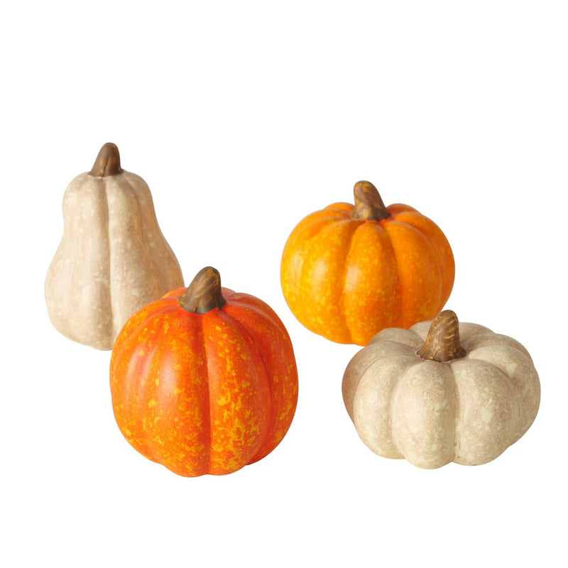 Load image into Gallery viewer, Boltze home decoratieset pompoen pumpky 4-delig h6,5cm aardewerk
