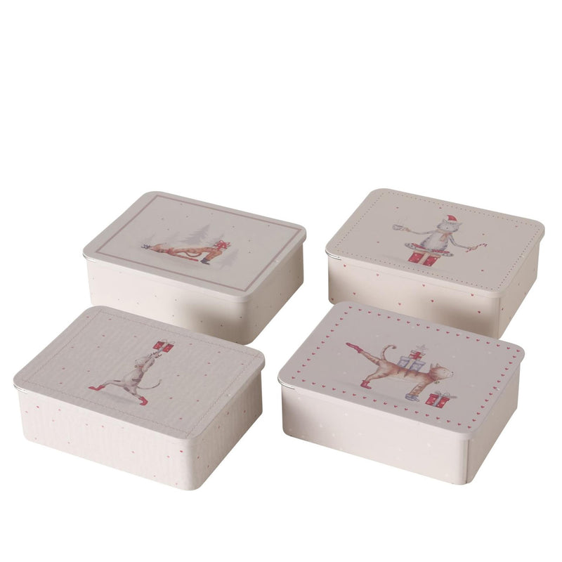 Load image into Gallery viewer, Boltze home voorraadblik kerst poes 12x9x4cm
