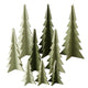 Boltze home beeld kerstboom 3 delig groen