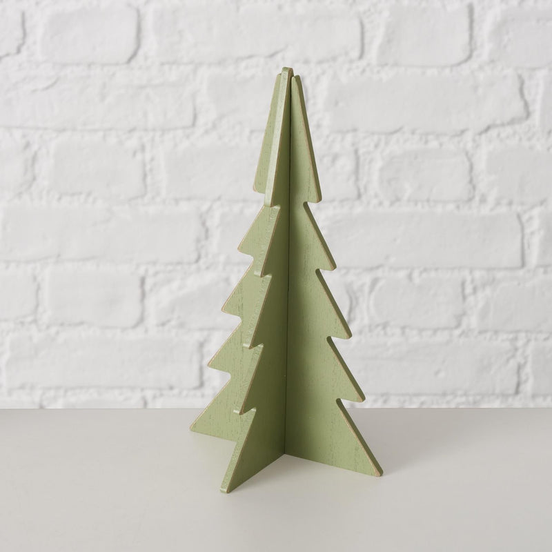 Load image into Gallery viewer, Boltze home decoratief kerstboom ceti 3-delige set h11,5-30cm licht groen midden groen donker groen
