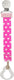 Chicco fopspeenketting meisjes 14,6 cm polyester roze
