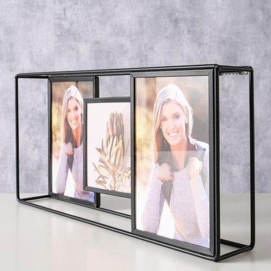 Boltze home fotolijst sophie h16cm ijzer zwart staand- en wandframe