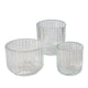 Boltze home theelichthouderset sikel 3-delig glas helder