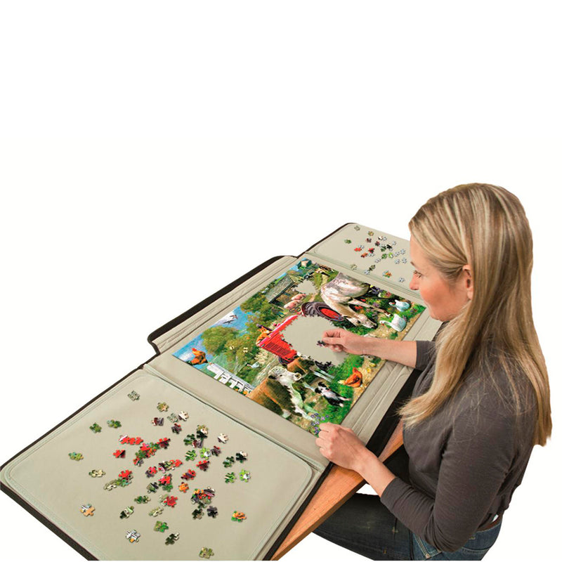 Load image into Gallery viewer, Jumbo portapuzzle standaard voor puzzels tot 1000 stukjes- 80x58 cm - puzzelmap
