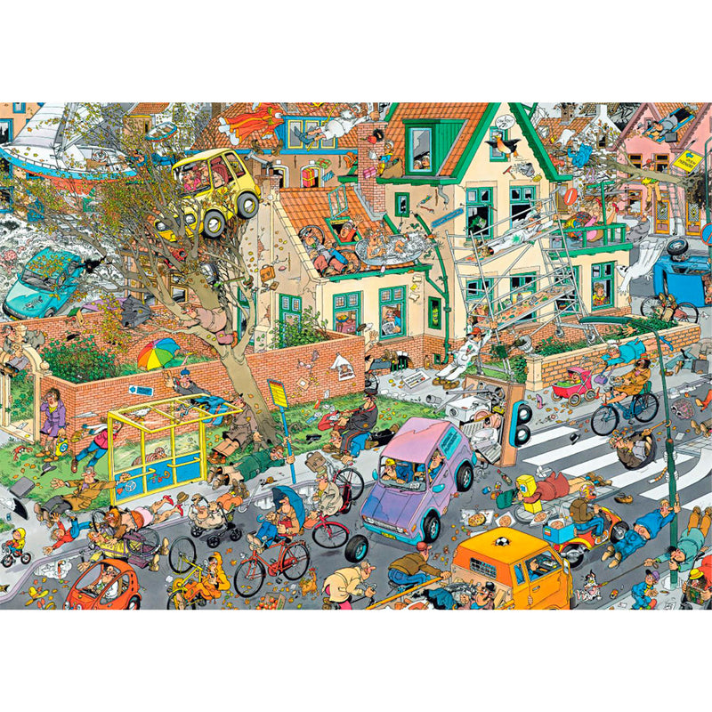 Load image into Gallery viewer, Jumbo jan van haasteren legpuzzel - 2in1 safari storm, 1000st.
