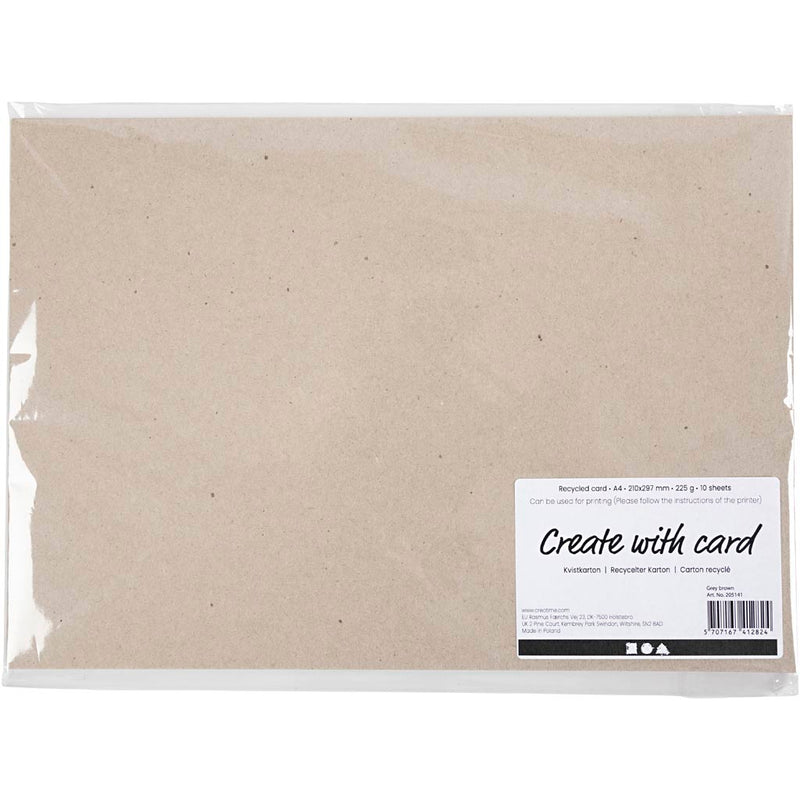 Load image into Gallery viewer, Creativ company https: www.cchobby.nl gerecycled-karton-a4-vel-210x297-mm-225-gr-grijs-bruin-10-vel-1-doos
