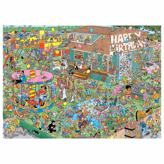 Jan van haasteren legpuzzel - birthday party, 1000st.