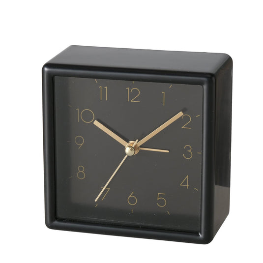 Boltze home tafelklok analoog zwart h9,5cm