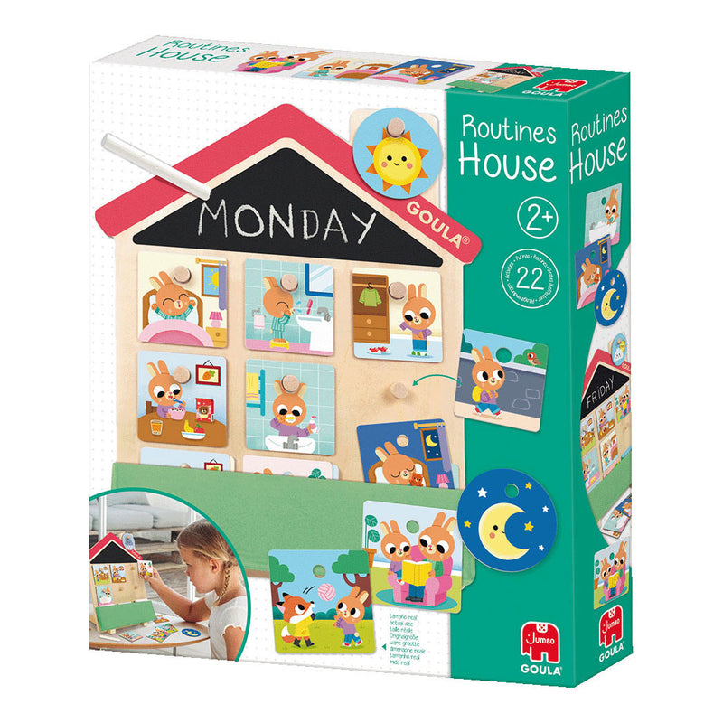 Load image into Gallery viewer, Jumbo routines house educatief houten spel
