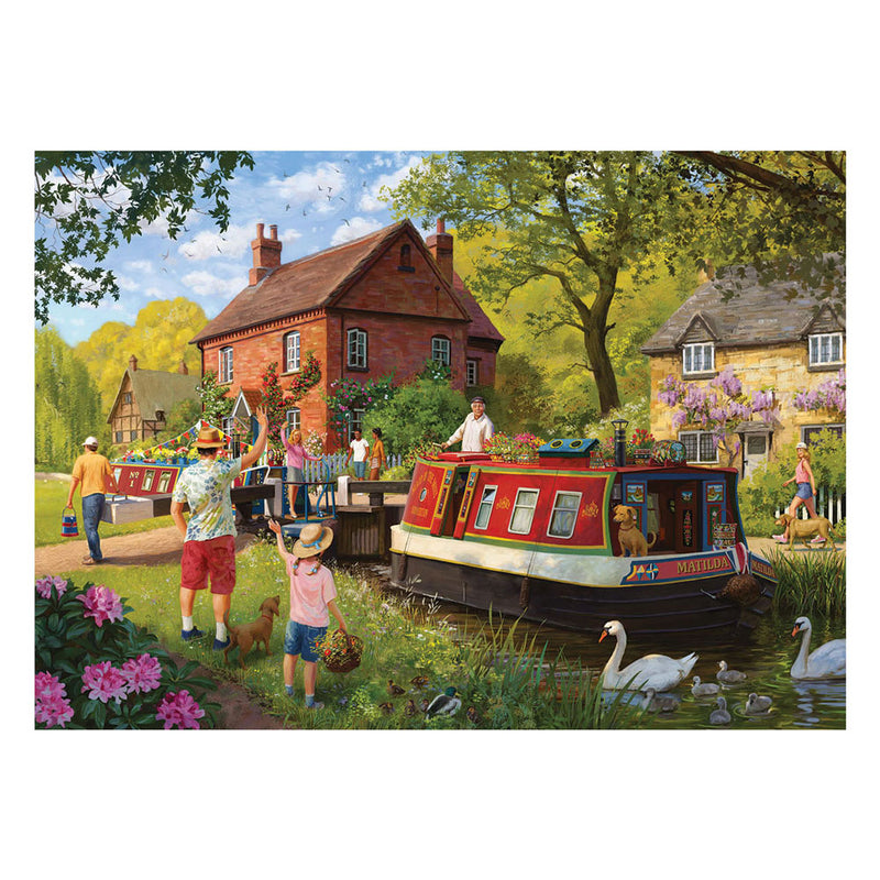Load image into Gallery viewer, Jumbo falcon legpuzzzel - countryside locks, 1000st.
