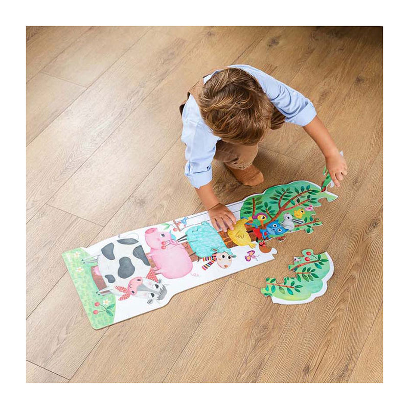 Load image into Gallery viewer, Jumbo goula omkeerbare puzzel xxl boerderij dag en nacht, 27st.
