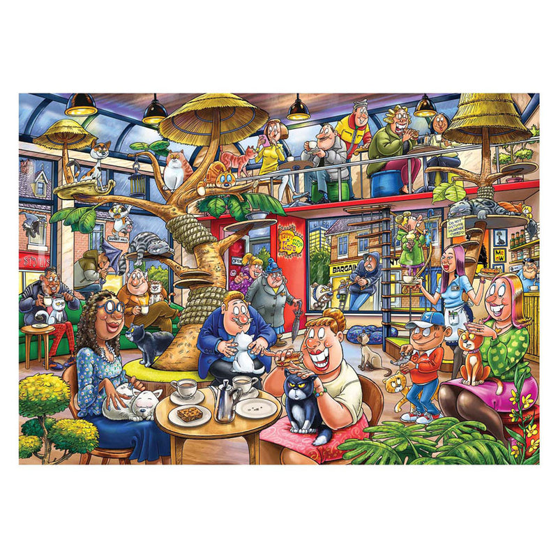 Load image into Gallery viewer, Jumbo wasgij mystery 28 - kat-en-muisspel! - 1000 stukjes puzzel - legpuzzel
