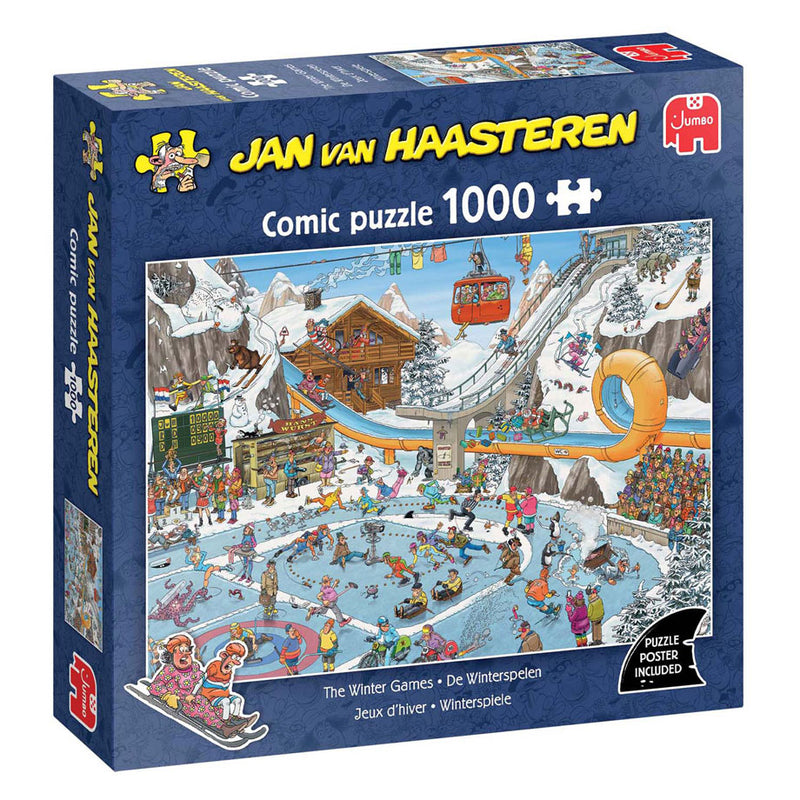 Load image into Gallery viewer, Jumbo jan van haasteren legpuzzel - winterspelen, 1000st.
