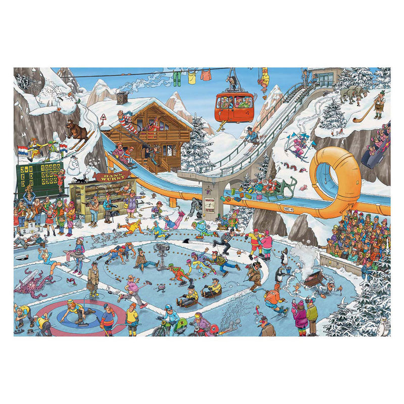 Load image into Gallery viewer, Jumbo jan van haasteren legpuzzel - winterspelen, 1000st.
