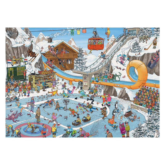 Jumbo jan van haasteren legpuzzel - winterspelen, 1000st.
