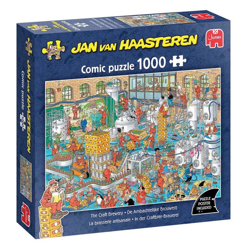 Afbeelding laden in galerijviewer, Jumbo jan van haasteren legpuzzel - de ambachtelijke brouwerij, 1000st.
