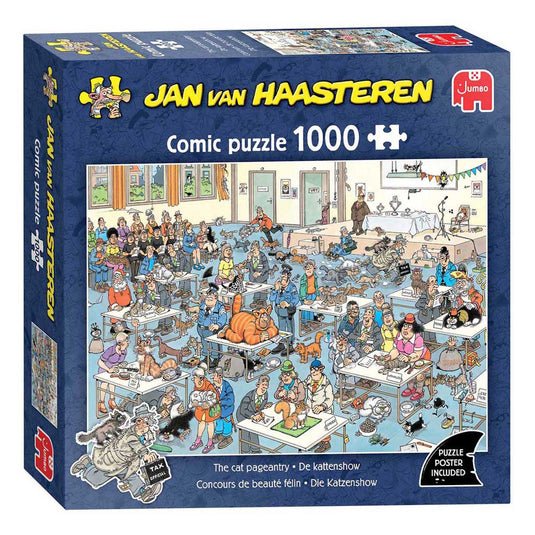 Jan van haasteren legpuzzel - de kattenshow - 1000st.