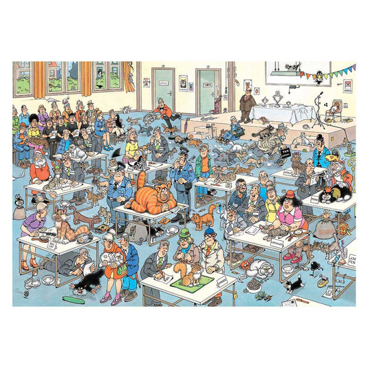 Jan van haasteren legpuzzel - de kattenshow - 1000st.