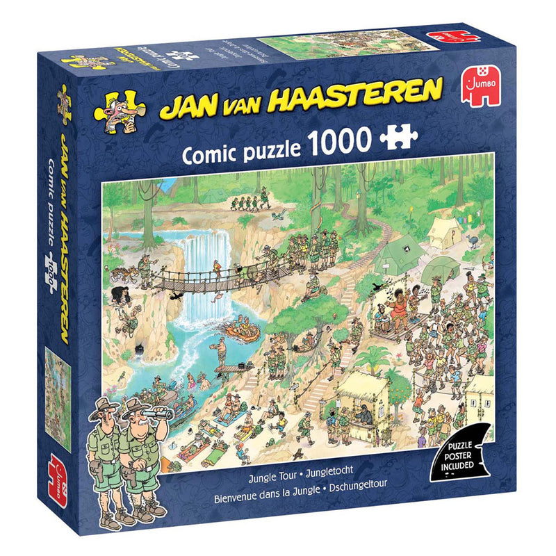 Load image into Gallery viewer, Jan van haasteren legpuzzel - de jungletocht, 1000st.
