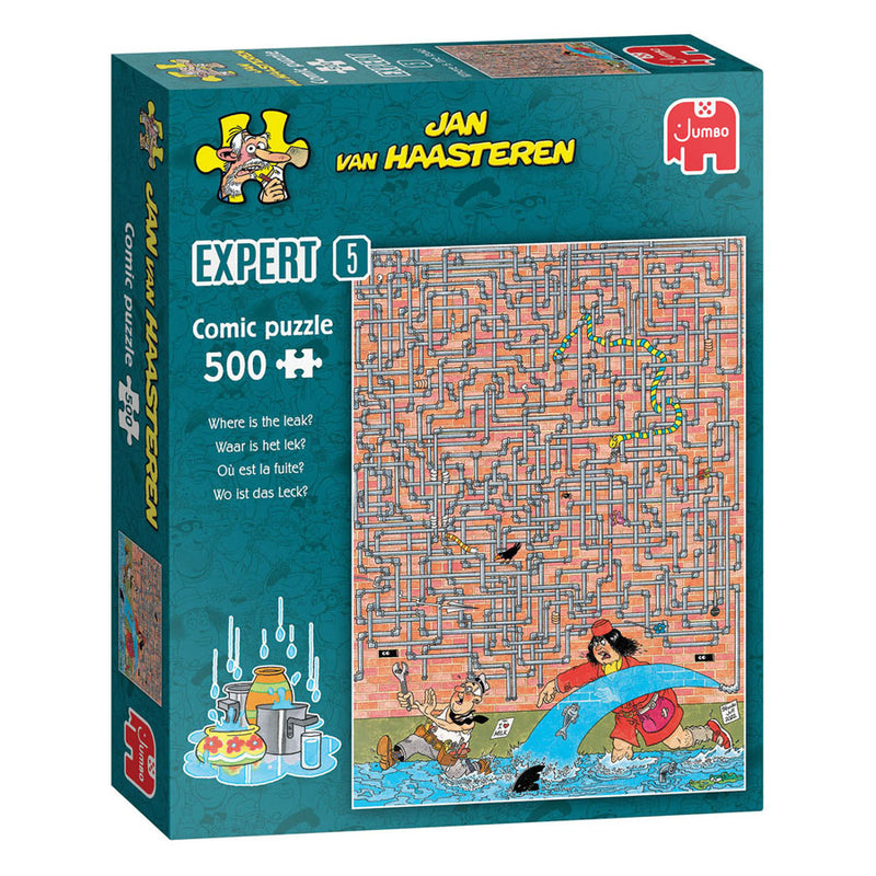 Afbeelding laden in galerijviewer, Jumbo jan van haasteren legpuzzel expert 5 - waar is het lek? - 500st.
