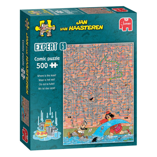 Jumbo jan van haasteren legpuzzel expert 5 - waar is het lek? - 500st.