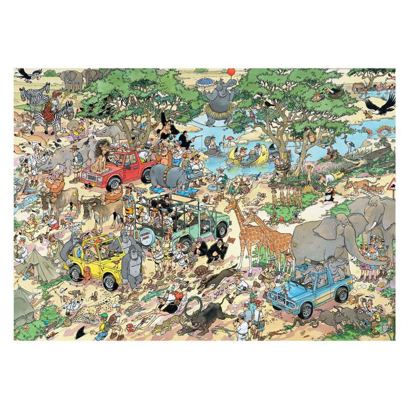 Load image into Gallery viewer, Jumbo jan van haasteren legpuzzel - 2in1 safari storm, 2x1000st.
