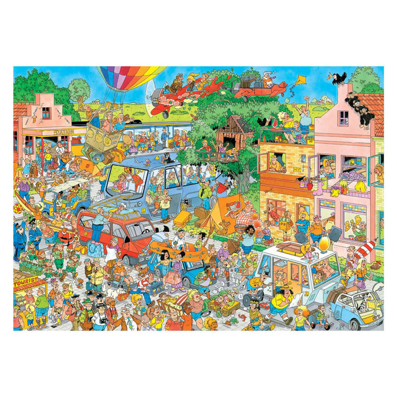 Load image into Gallery viewer, Jumbo jan van haasteren legpuzzel - muziekwinkel en vakantiekriebels, 2x1000st.
