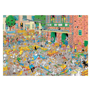 Jumbo jan van haasteren legpuzzel - de kaasmarkt skutsjesilen - 2x1000st.