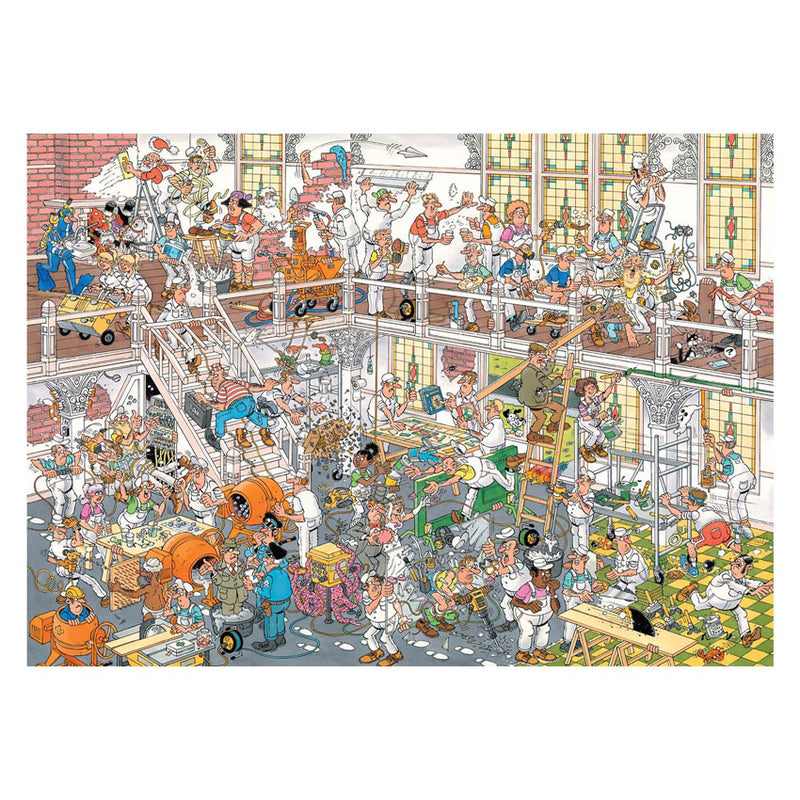 Load image into Gallery viewer, Jumbo jan van haasteren legpuzzel - de bouwmarkt en de verbouwing, 2x1000st.
