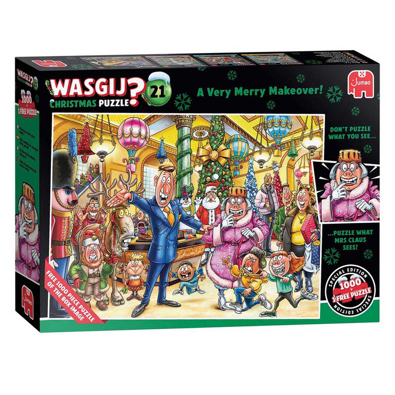 Load image into Gallery viewer, Wasgij christmas 21 legpuzzel - een feestelijke make-over! - 2x1000st.
