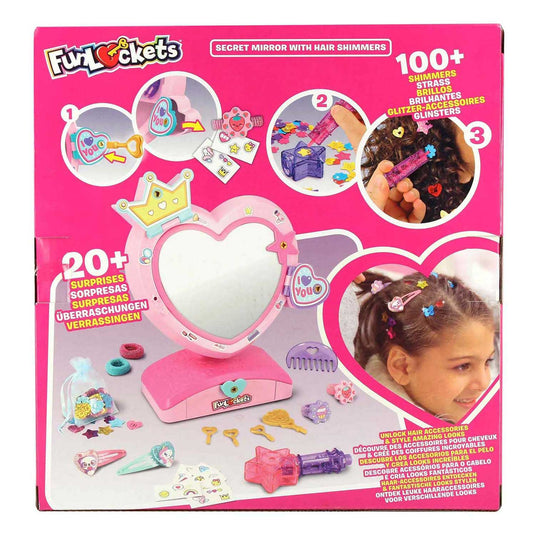 Jumbo funlockets geheime spiegel met haarglinsters | 2 stuks