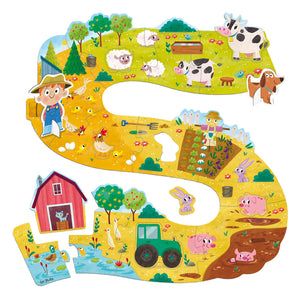 Jumbo goula puzzel xxl boerderijdieren - 18st.