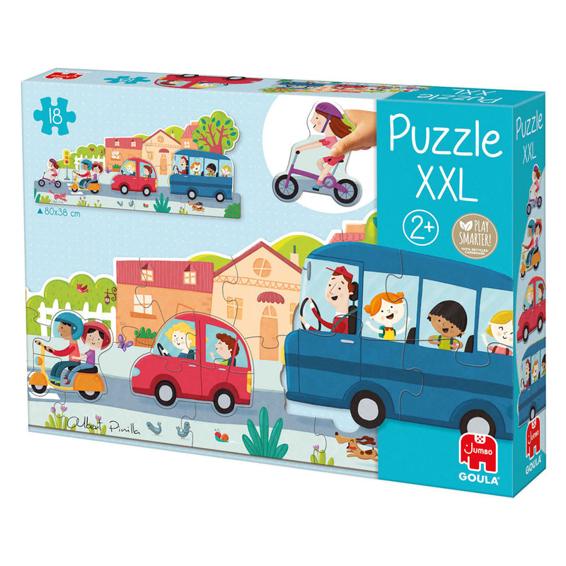 Afbeelding laden in galerijviewer, Goula jumbo puzzel xxl voertuigen - 18st.
